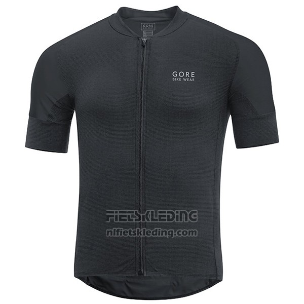 2017 Fietskleding Gore Bike Wear Power Oxygen-cc Zwart Korte Mouwen en Koersbroek